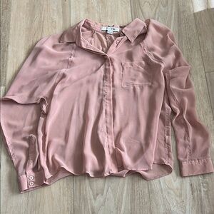 Forever 21 Blush Pink Button-Down Shirt